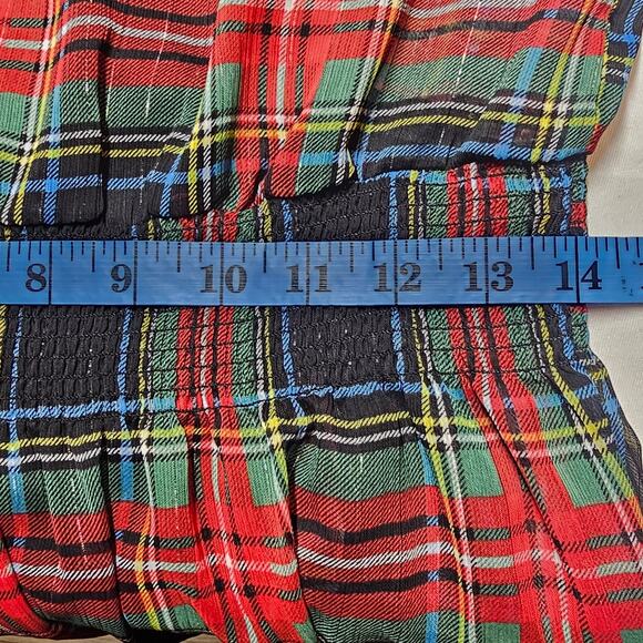 J. Crew Cinched-Waist Dress Stewart Tartan Holiday Plaid Size S - Picture 10 of 12